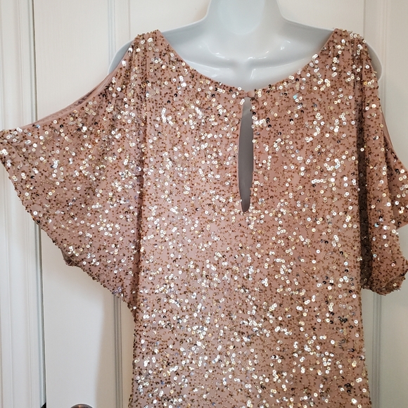 Aidan Mattox Sequin Cocktail Party Dress - Picture 15 of 16